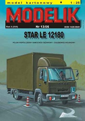 Modelik nr 13/06 Ciężarówka STAR LE 12180