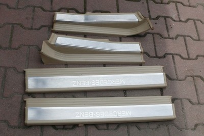 FACING, PANEL MOULDINGS SILL FOR SILLS MERCEDES W140 BROWN COLOR 4 PCS.  