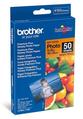 Papier BROTHER Glossy Photo 10x15cm 260g 50 ark