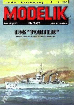 Modelik nr 7/03 Niszczyciel USS Porter 1:200