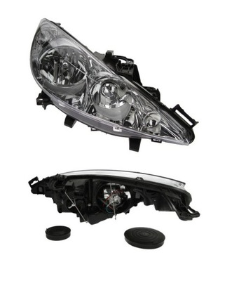 LAMP PEUGEOT 207 2006-2013 TYC H1+H7 RIGHT NEW CONDITION - milautoparts-fr.ukrlive.com