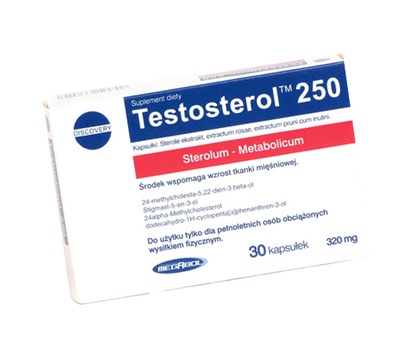 MEGABOL TESTOSTEROL 30 KAPS TESTOSTERON MASA SIŁA HGH FITOSTEROLE ROŚLINNE