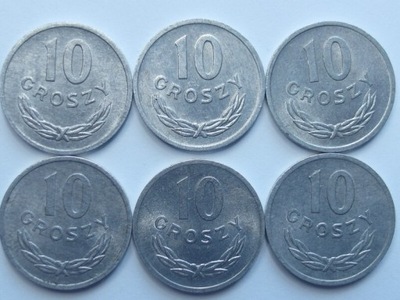 Moneta 10 gr 1967 r b. ładna