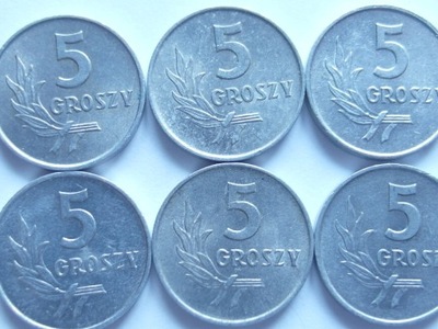 Moneta 5 gr 1968 r mennicza stan 1