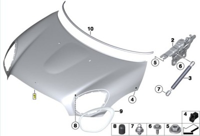 Kpl. перед mini countryman r60 jcw фото №1
