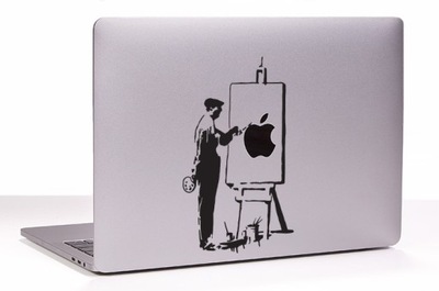 Naklejka na Macbooka Apple MacBook Banksy sztaluga
