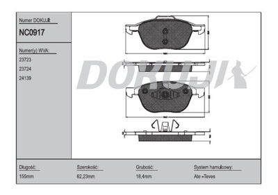 PADS FRONT FORD FOCUS C-MAX FOCUS II SET 2003- - milautoparts-fr.ukrlive.com