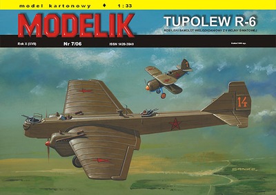 Modelik nr 7/06 Tupolew R-6
