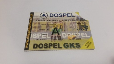 bilet GKS KATOWICE - GROCLIN Grodzisk 2003