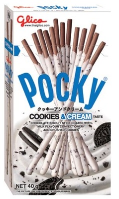 POCKY Cookies & Cream Paluszki w polewie