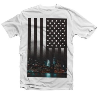 KOSZULKA T-SHIRT FLAGA USA NEW YORK S