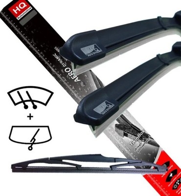 WIPER BLADES HQ AUTOMOTIVE FRONT 750 MM 650 MM - milautoparts.fr