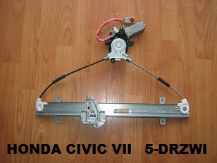 HONDA CIVIC VII LIFT DEVICE GLASS FRONT LEFT 01- 5D  