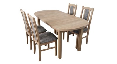 Stół kuchenny drewniany 4 krzesła MK VII RIBES