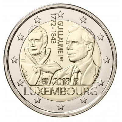 2 euro Luksemburg William I 2018