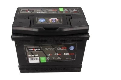 BATTERY MAXGEAR 62AH 580A P+ MOZLIWY ADDITIONAL DELIVERY ASSEMBLY  