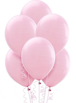 Balony pudrowy, pastelowy róż modny Komunia 50