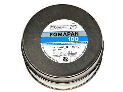 Foma Fomapan 100 30,5m film klisza szpula puszka