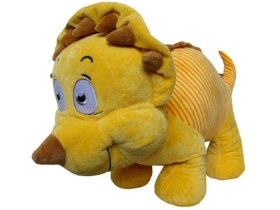 DUŻY DINOZAUR TRICERATOPS pluszowy MASKOTKA DINO przytulanka PREZENT 76 cm