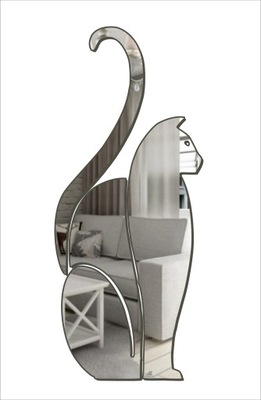 Dekoracyjne lustro akrylowe Kot