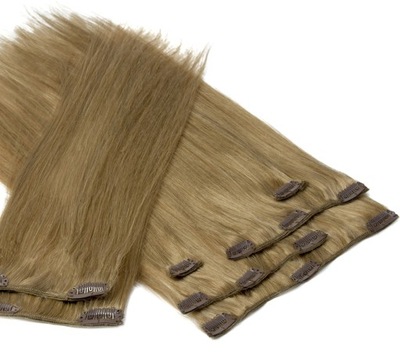 CLIP-IN WŁOSY DOPINANE NATURALNE DOCZEPIANE NA KLIPSY 7 TAŚM DOCZEPY 50 CM