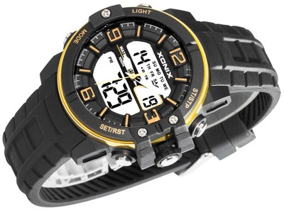 Duży Zegarek Dla Chłopaka XONIX WR100m Multi Dual
