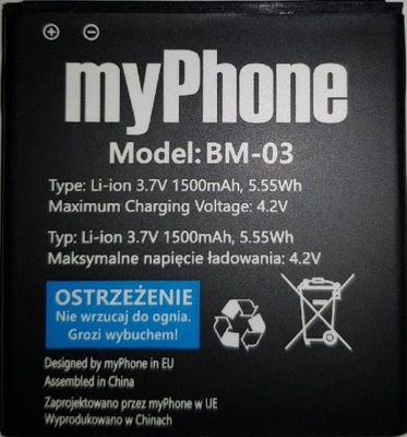 NOWA BATERIA BM-03 * myPhone C-SMART FUNKY 1500mAh