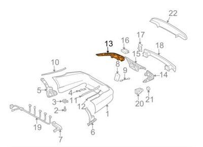 SOUPPORT PARE-CHOCS ARRIÈRE ÉTAT NOUVEAU MERCEDES W219 CLS L P - milautoparts-fr.ukrlive.com