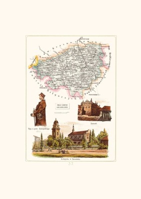 Bazewicz MAPA A3 Zamość, powiat zamojski