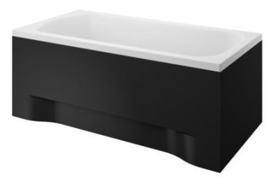 Wanna 120x70 czarna obudowa Polimat
