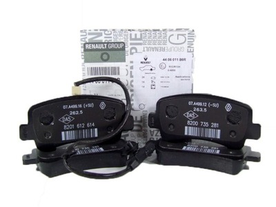 Гальмівні колодки ham renault master opel movano b 2.3 dci оригінал задня фото №1