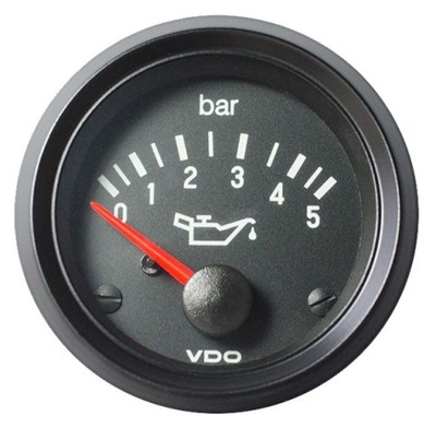 Wskaźnik ciśnienia oleju VDO 5 bar 12V