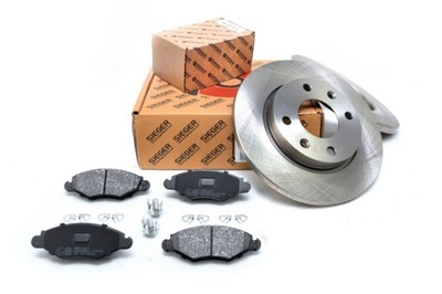 COMPLET DISQUES 247MM + SABOTS DE FREIN AVANT PEUGEOT 206 1998-2010 - milautoparts-fr.ukrlive.com