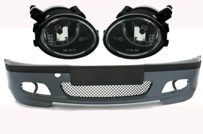 BUMPER M-PACKAGE BMW E46 98-05 + HALOGEN LAMPS - milautoparts-fr.ukrlive.com