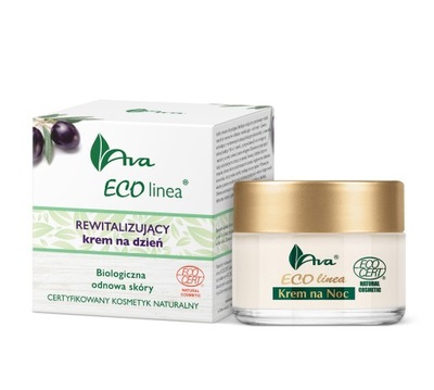 Eco Linea Certyfikowany naturalny rewitalizujący krem na noc AVA 50 ml