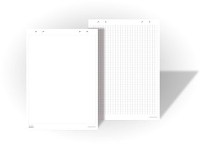 BLOK FLIPCHART 2X3 GŁADKI 99X66 20 KARTEK