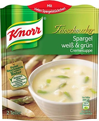 KNORR ZUPA SZPARAGOWA BIAŁE I * ZIELONE SZPARAGI