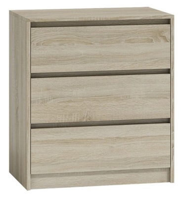 Komoda TopEshop Malwa M3 70 x 40 x 77cm dąb sonoma matowe