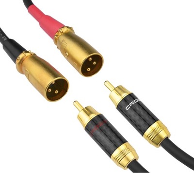Kabel przewód KLOTZ 2x XLR męski - 2x RCA 10m