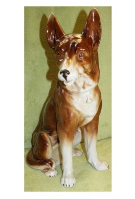 Porcelanowy pies figurka psa Suomenpystykorva DOG