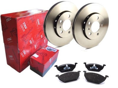 DISCS + PADS TRW FRONT VW GOLF IV BORA POLO 6R - milautoparts-fr.ukrlive.com