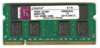 OKAZJA DDR2 KINGSTON 2GB KVR800D2S6/2G
