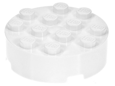 LEGO Klocek okrągły 4x4 87081 biały