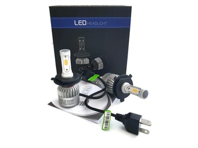 ŻARÓWKI LED H4 S2 PREMIUM COB 16000LM BARDZO MOCNE ŻARÓWKI