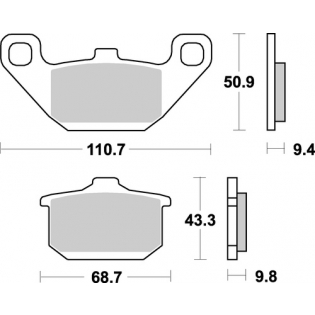 PADS SBS 557HF GPZ 500 GPZ 1000 VZ 800 ZX600 - milautoparts-fr.ukrlive.com