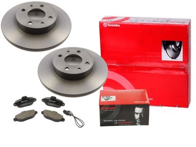 2× DISQUE DE FREIN ARRIÈRE BREMBO BRE 08.5085.11 ALFA + SABOTS DE FREIN DE FREIN AVANT FIAT PUNTO 94- LANCIA Y 96- - milautoparts-fr.ukrlive.com