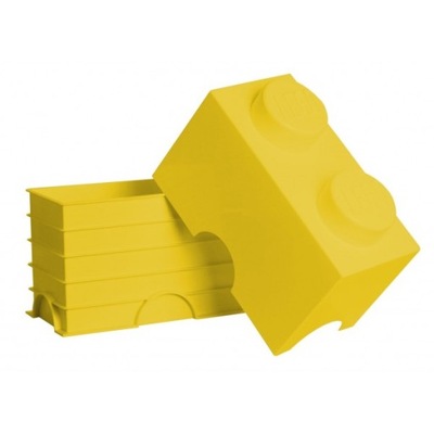 Pojemnik LEGO Storage Brick 2 żółty 40021732 NHG