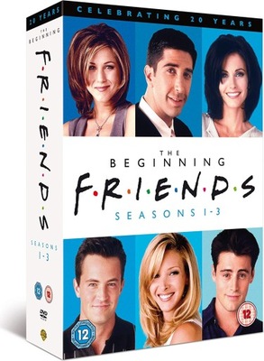 . Przyjaciele / Friends | sezony 1-3 | 12 DVD | Uncut, 20 Years, Beginning