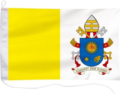 Flaga Papieska Franciszek bandera jachtowa 30x20cm
