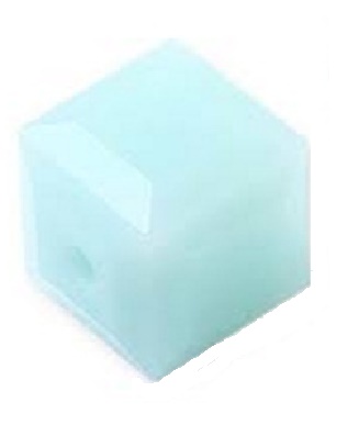 Swarovski - 5601 Cube Mint Alabaster 6mm